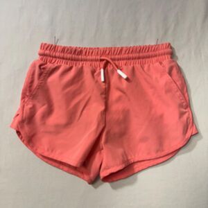 Eddie Bauer Active Shorts Girl's XS 5/6 Coral Pink Adjustable Tie Waist Lined